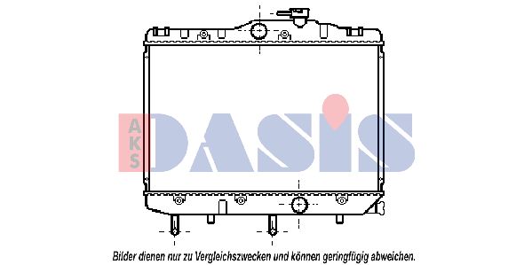 AKS DASIS radiatorius, variklio aušinimas 213210N